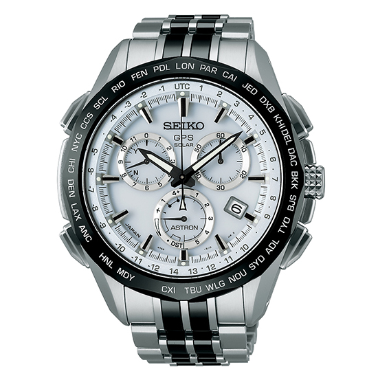 Seiko Astron 2014 Limited Edition GPS Solar Titanium ceramic White Dial Watch 45mm SSE001