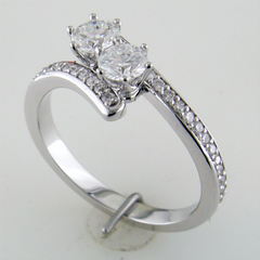 Forevermark "Ever Us" Two Stone Diamond Ring 18K