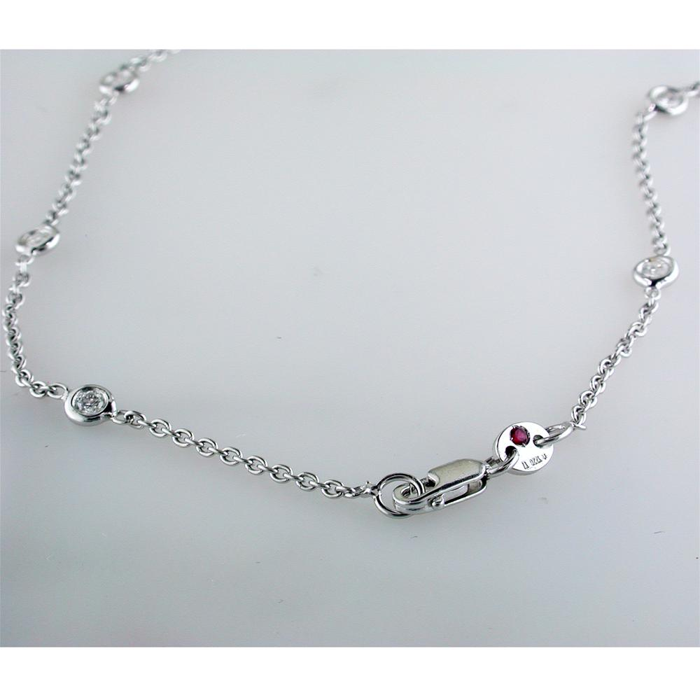 Roberto Coin DIAMONDS BY THE INCH 15 STATION DIAMOND NECKLACE White Gold