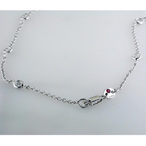 Roberto Coin DIAMONDS BY THE INCH 15 STATION DIAMOND NECKLACE White Gold