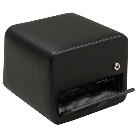Wolf Designs Windsor Single Module 2.5 Watch Winder Black Leather