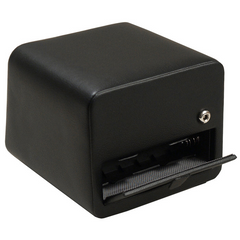 Wolf Designs Windsor Single Module 2.5 Watch Winder Black Leather