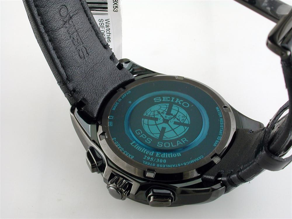 Seiko Astron Solar GPS Black Blue Watch Limited Edition for USA 44.6mm Watch SSE067