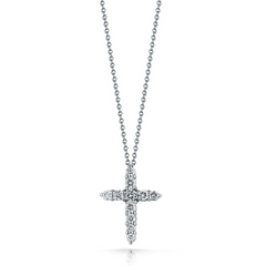 Roberto Coin TINY TREASURES DIAMOND CROSS NECKLACE Pendant