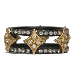 Armenta Old World Cravelli Double Wide Band Diamond Ring R3477