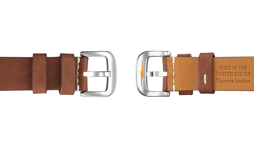 Shinola 41mm Gents Runwell Chronograph Cream Dial Brown Leather Watch 10000099