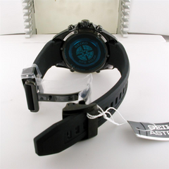 Seiko Astron Solar GPS Ceramic Black Stainless Orange 44.6mm Watch SSE017
