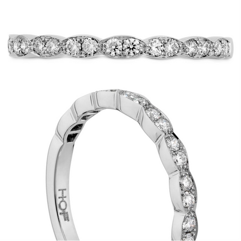 Hearts on Fire Lorelei Floral Diamond Wedding Band Ring