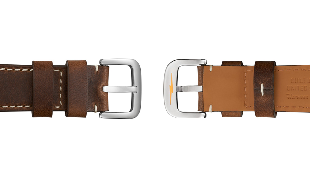 Shinola Gents 47mm Runwell Cream Dial Brown Leather Watch 10000039