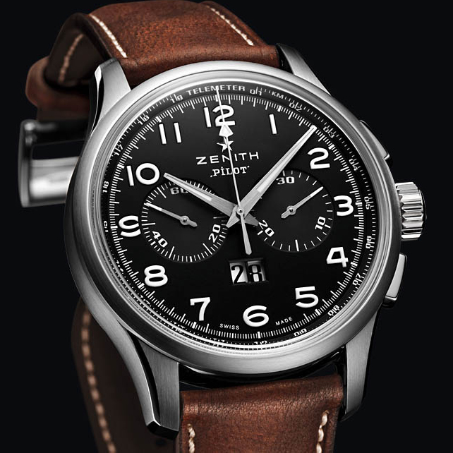 Zenith Pilot Big Date Special Black Chronograph Watch