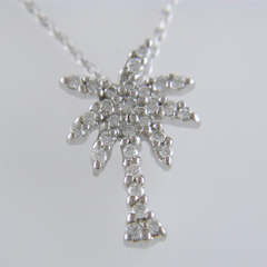 Roberto Coin TINY TREASURES DIAMOND PALM TREE NECKLACE Pendant