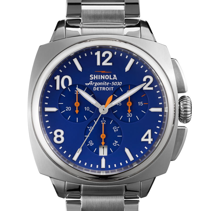 Shinola Brakeman 40mm Blue Dial Chronograph Stainless Steel Watch S0110000127