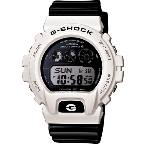 Casio G-Shock Multi Band 6 Black & White Atomic Digital Watch GW6900GW-7
