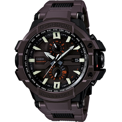 Casio G-Shock Aviation Multi-Band Atomic Black Analog Digital Watch GWA1000FC-5A