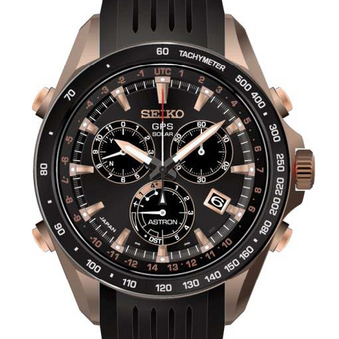 Seiko Astron Novak Djokovic Limited Edition GPS Solar Rose Gold Watch SSE022
