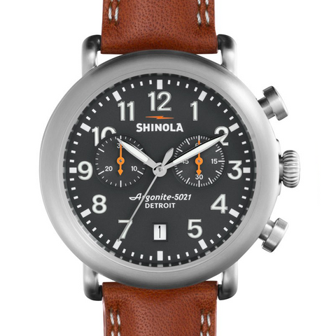 Shinola Gents 41mm Runwell Chronograph Cool Grey Dial Watch 20001113
