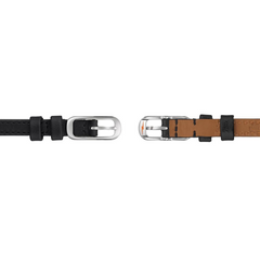 Shinola Birdy 34mm Double Wrap Black Leather Strap Silver Watch 10000204