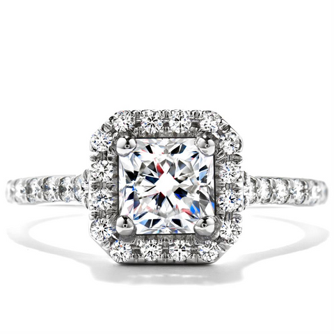 Hearts on Fire Transcend Dream Diamond Halo Engagement Ring