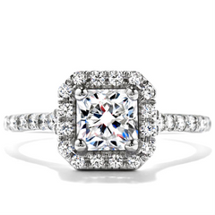 Hearts on Fire Transcend Dream Diamond Halo Engagement Ring
