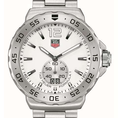 TAG Heuer Formula 1 Grande Date 42mm White Dial Watch WAU1113.BA0858