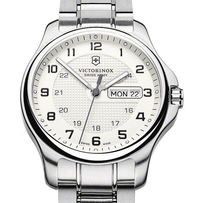 Victorinox Swiss Army Officers Day  Date Steel Men's Watch 241551