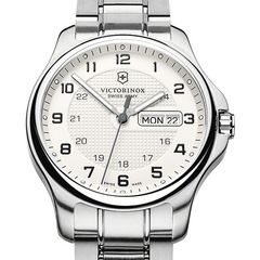 Victorinox Swiss Army Officers Day  Date Steel Men's Watch 241551